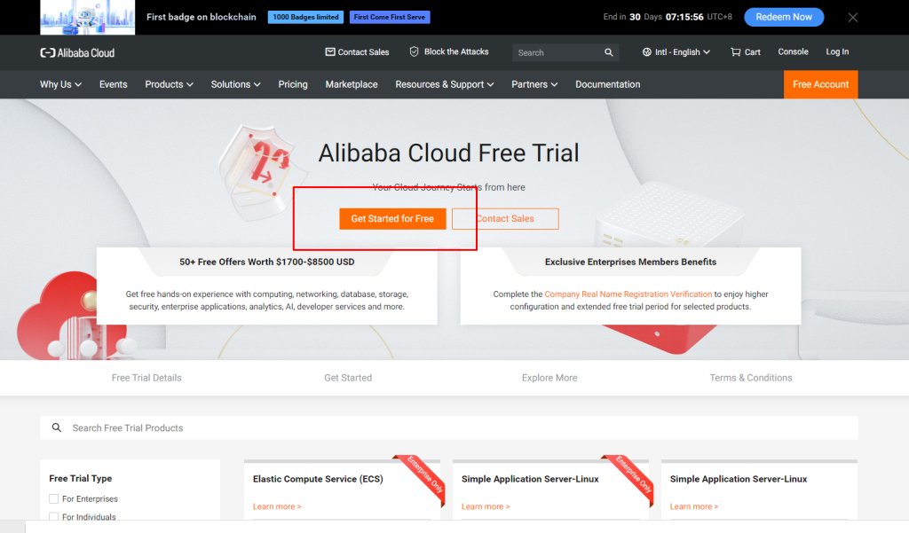 Alibaba cloud là một trong những nhà cung cấp nhiều sản phẩm điện toán đám mây