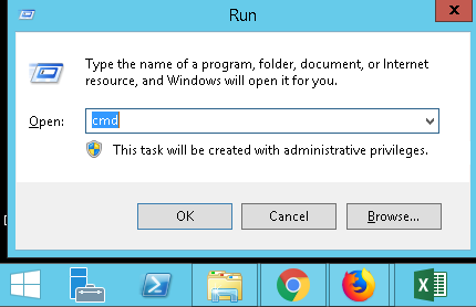 Mở CMD của Windows để thực hiện cách copy từ ngoài vào VPS