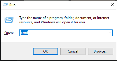 Mở cửa sổ cmd để kiểm tra địa chỉ MAC trên VPS Windows 