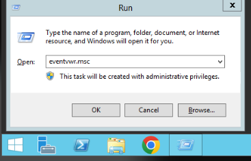 Nhấn tổ hợp phím Windows + R để kiểm tra lịch sử VPS windows bị scan pass hoặc bị hack