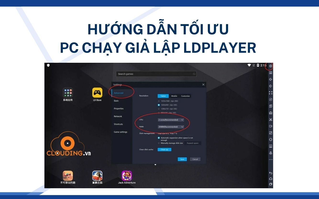 Hướng dẫn tối ưu PC chạy giả lập LDPlayer