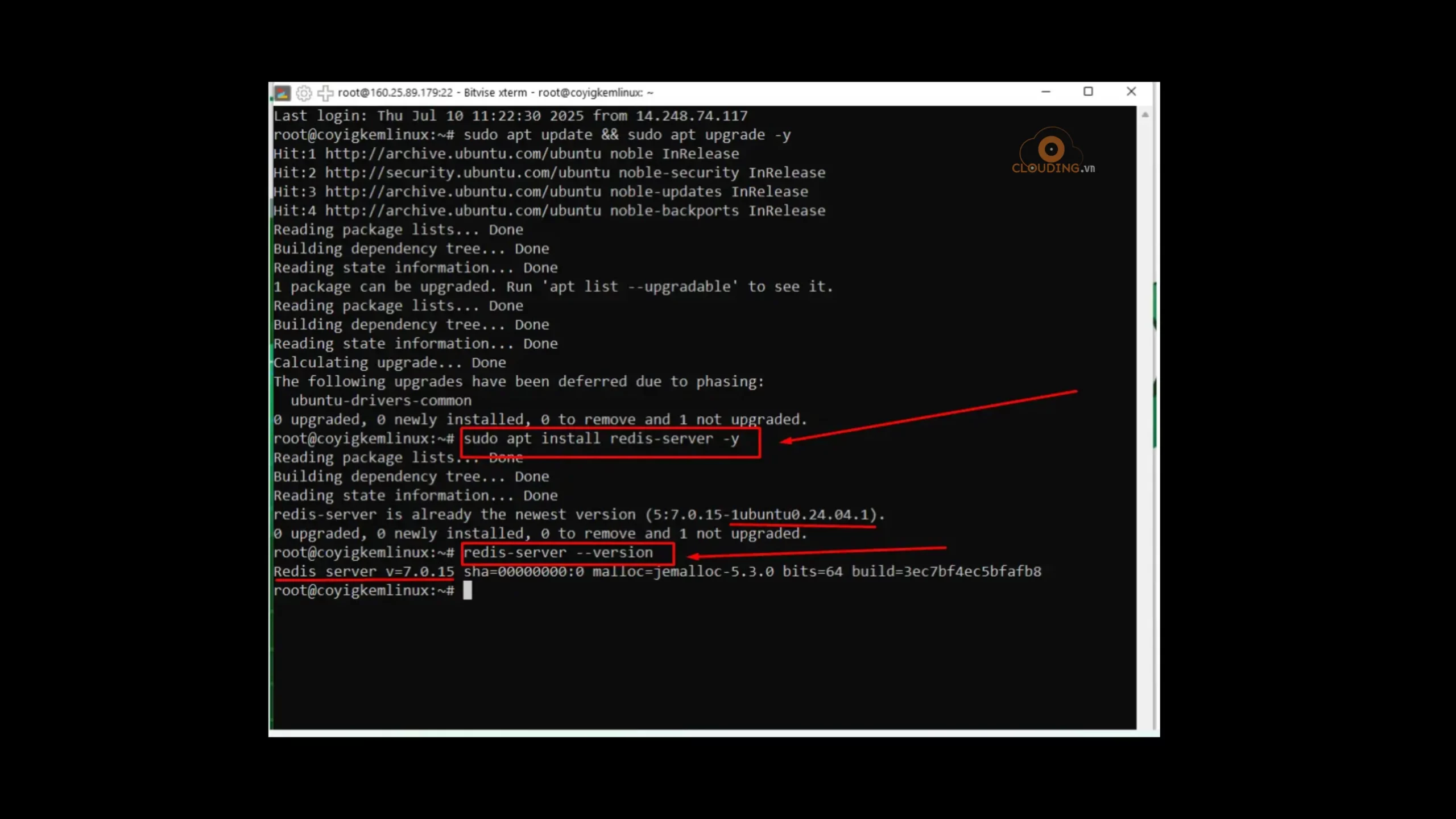 Cài đặt Redis