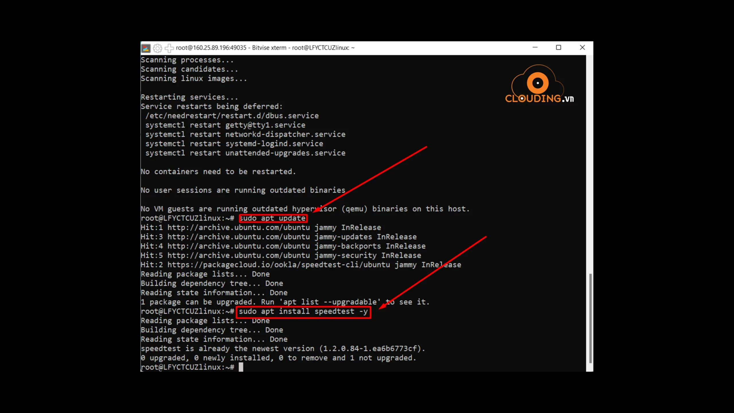 Cài đặt Speedtest CLI