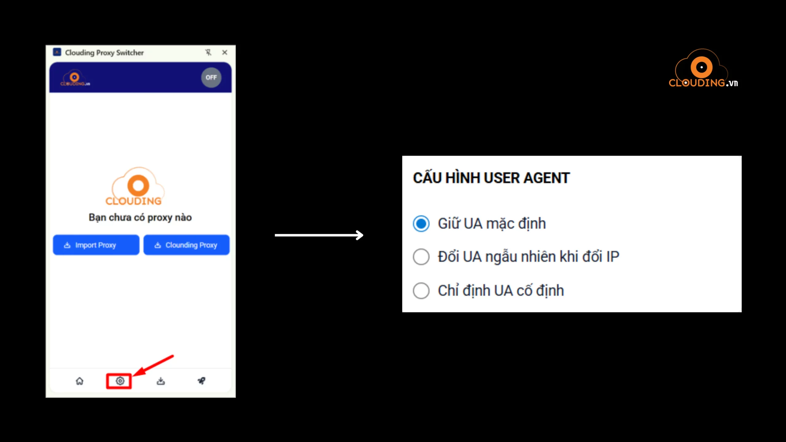 Cấu hình User Agent