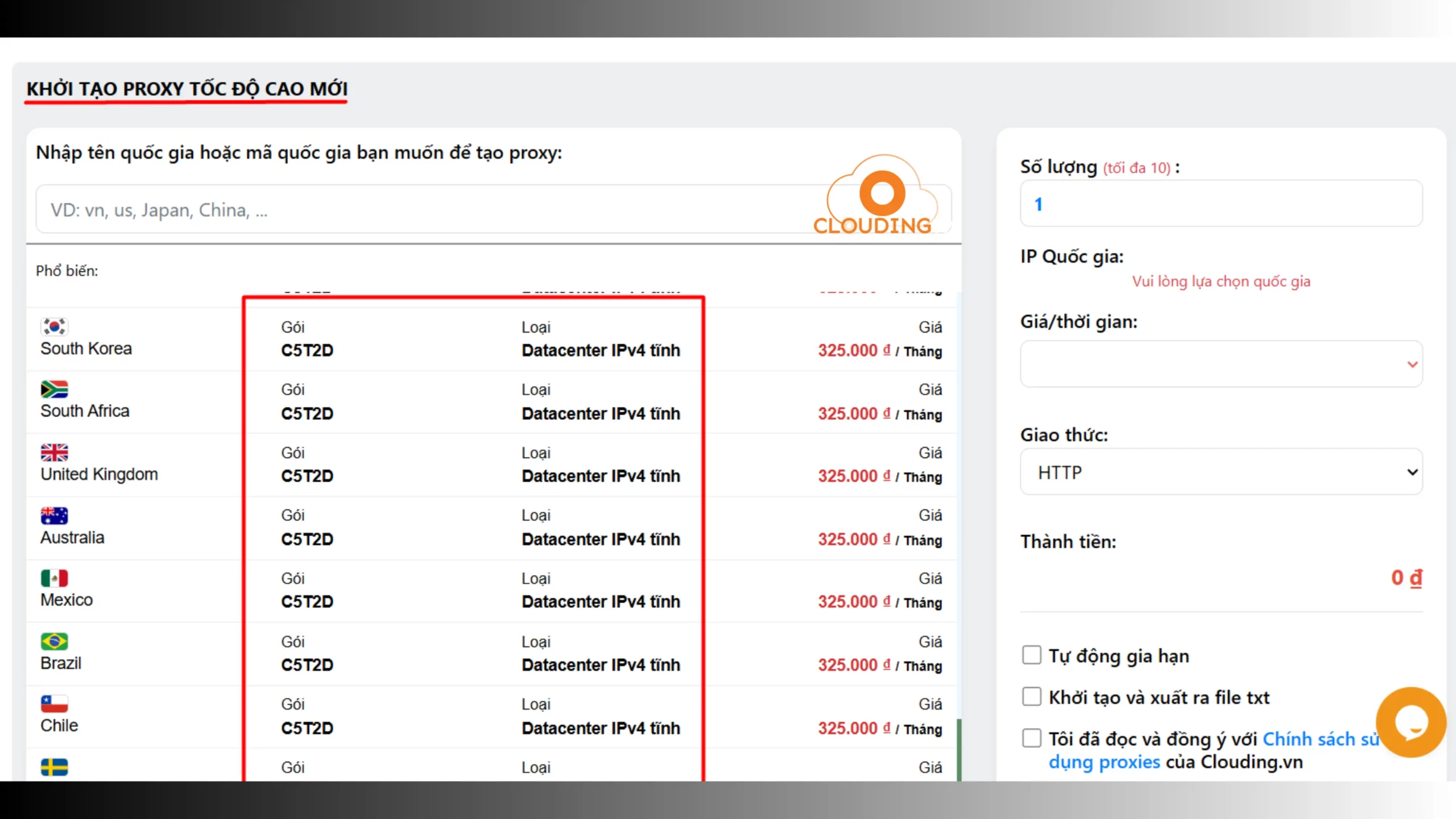 Proxy Datacenter chuẩn DNS