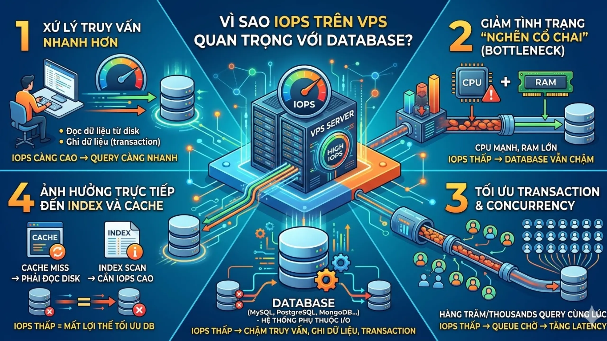 Vai trò của IOPS với Database