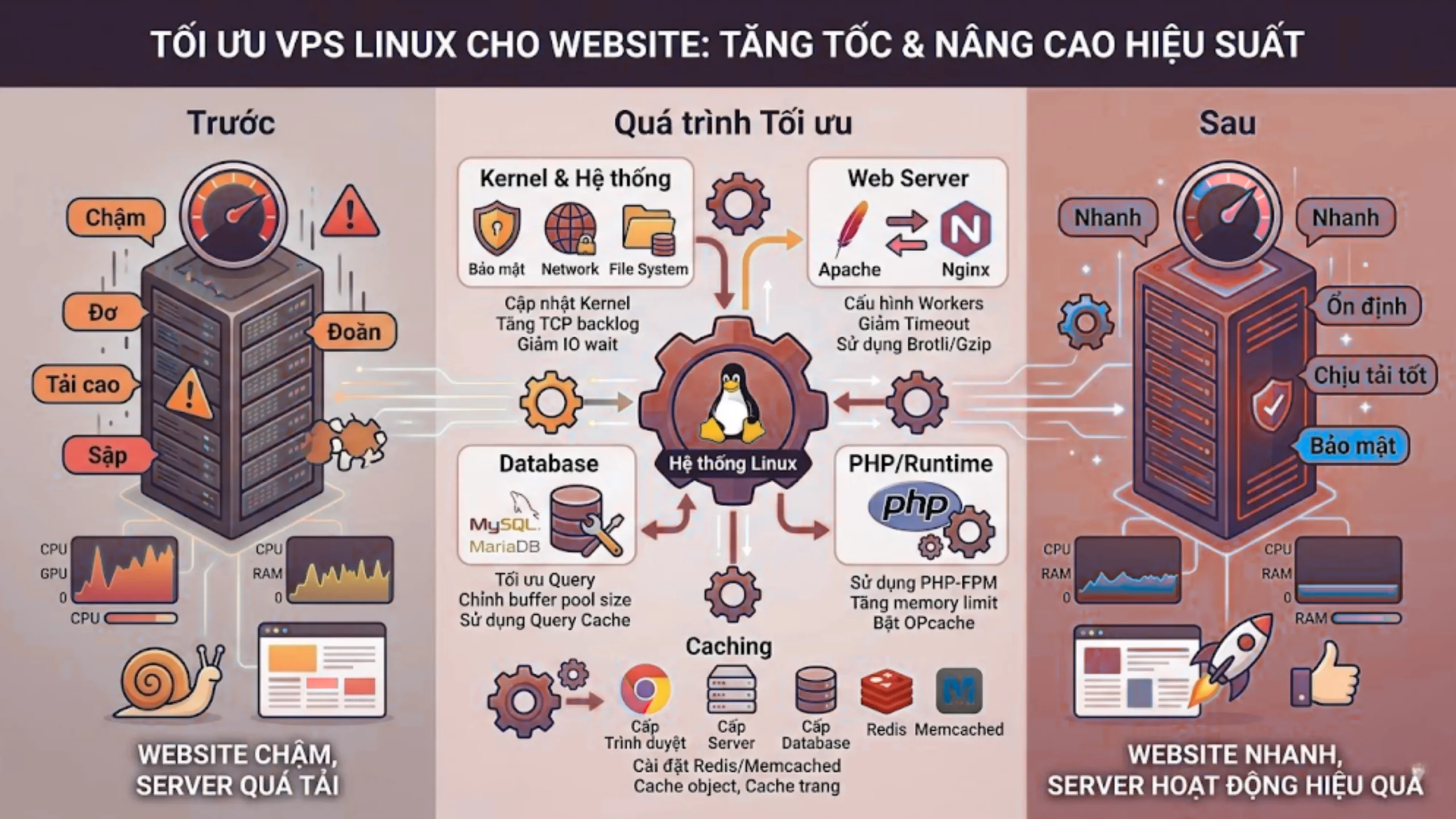 Tối Ưu VPS Linux Cho Website