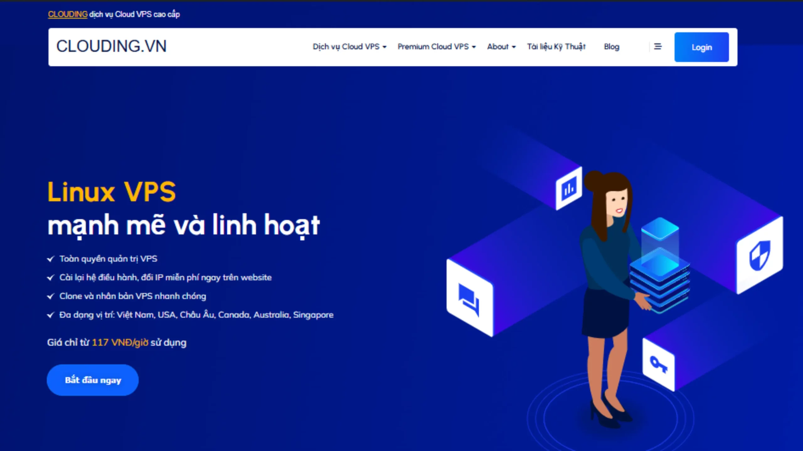 Thuê VPS Linux tại Clouding.vn