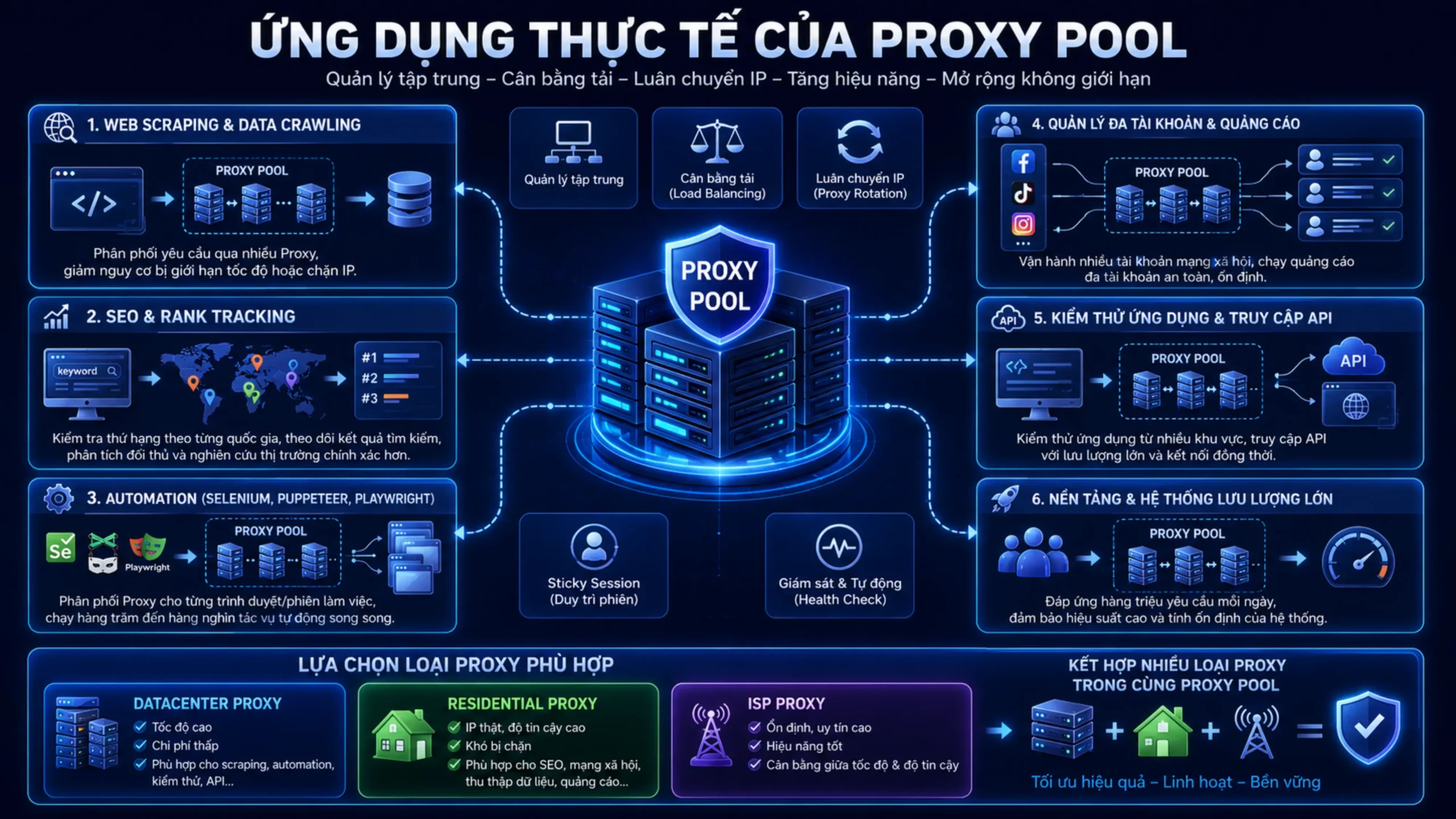 Ứng Dụng Thực Tế Của Proxy Pool