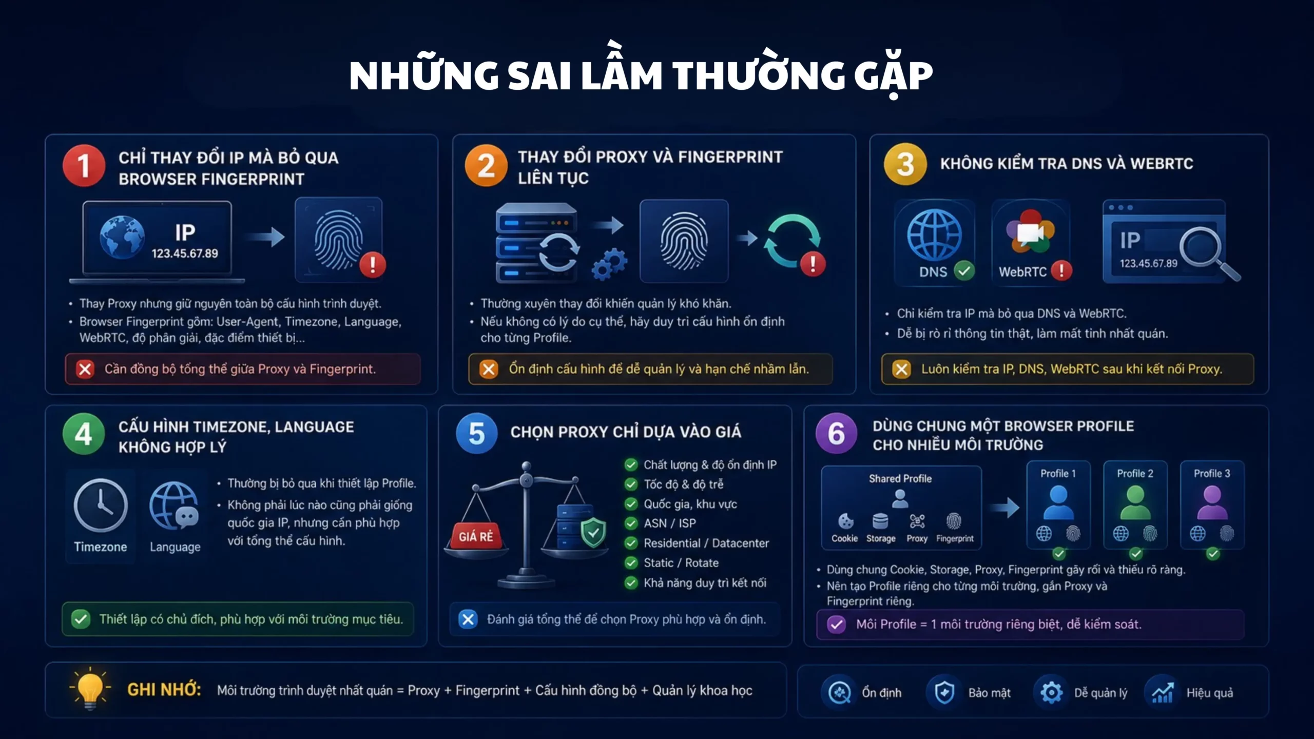 Những sai lầm thường gặp