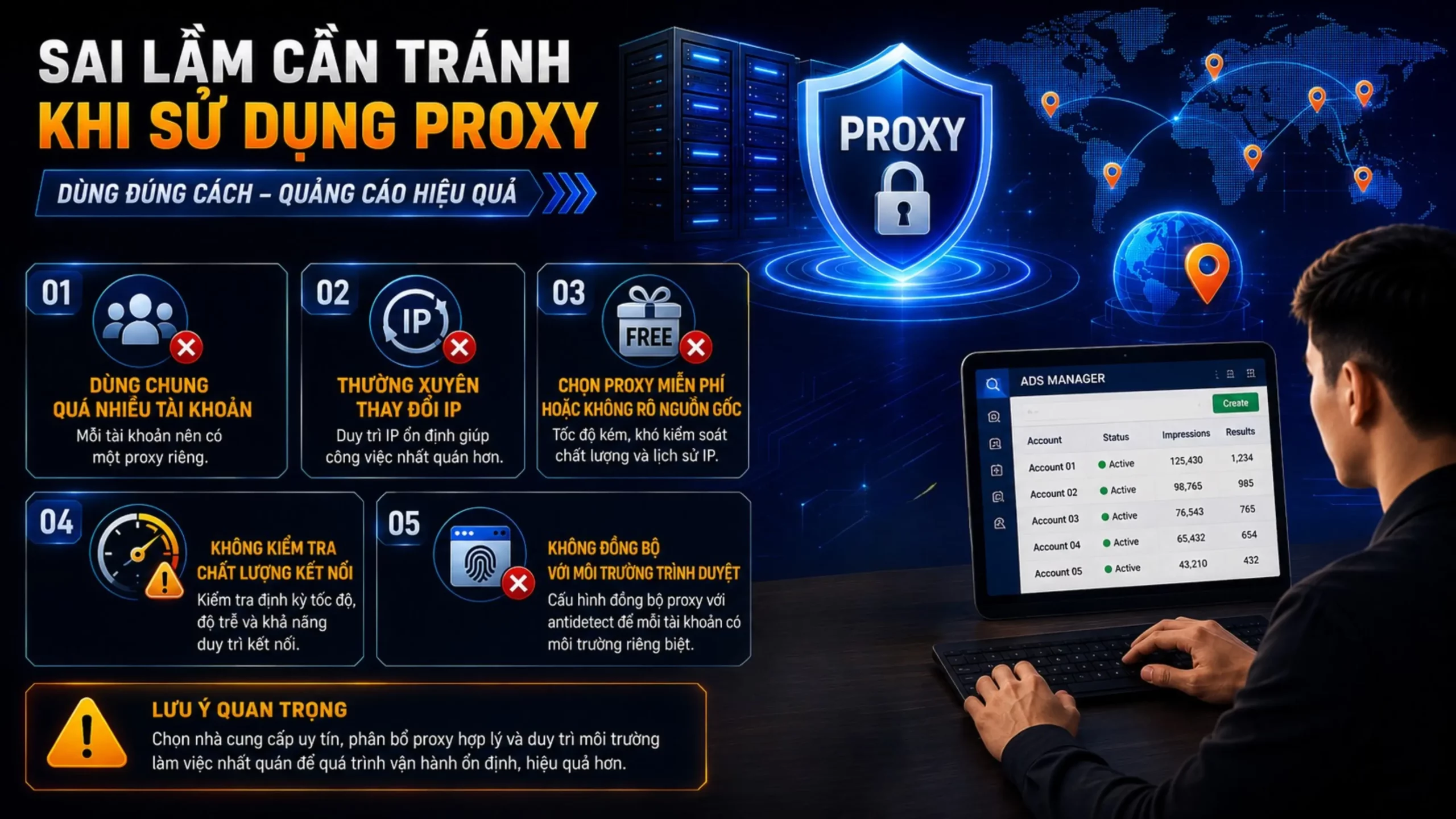 Sai lầm cần tránh khi sử dụng Proxy