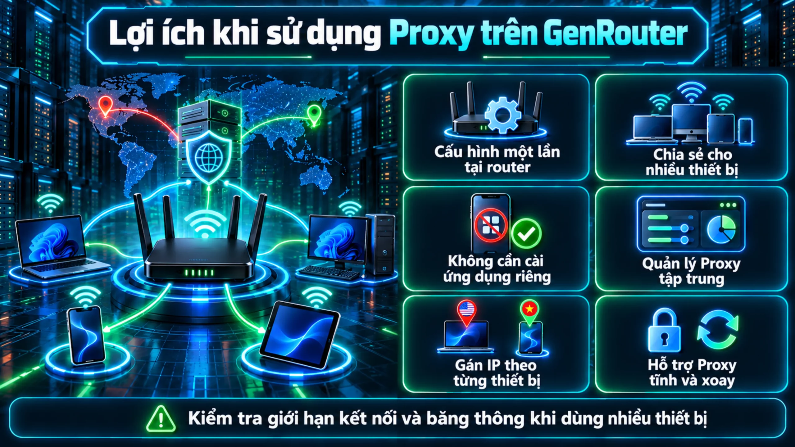 Lợi ích khi sử dụng Proxy trên GenRouter